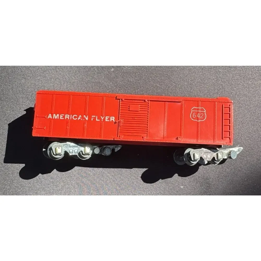 American Flyer Post War # 642 Red Freight Train Box Car -LO15